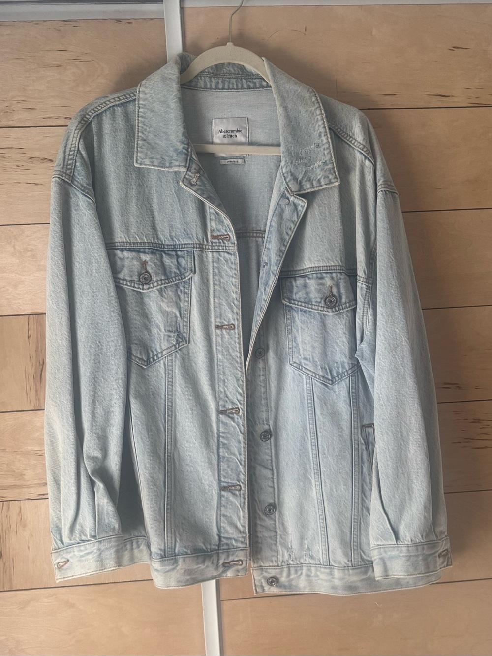 Abercrombie & Fitch Light Blue Denim Trucker Jacket